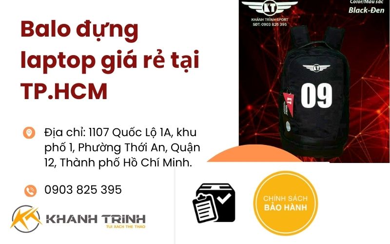 Balo đựng laptop giá rẻ tại thành phố Hồ Chí Minh