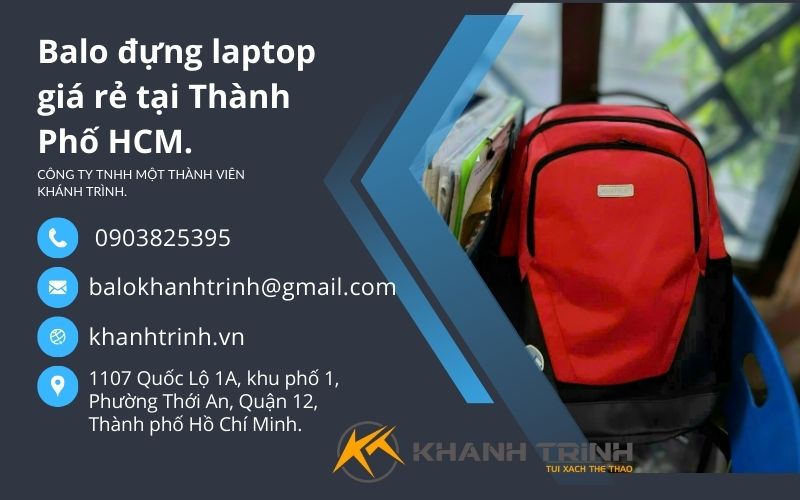 Balo đựng laptop giá rẻ tại thành phố Hồ Chí Minh